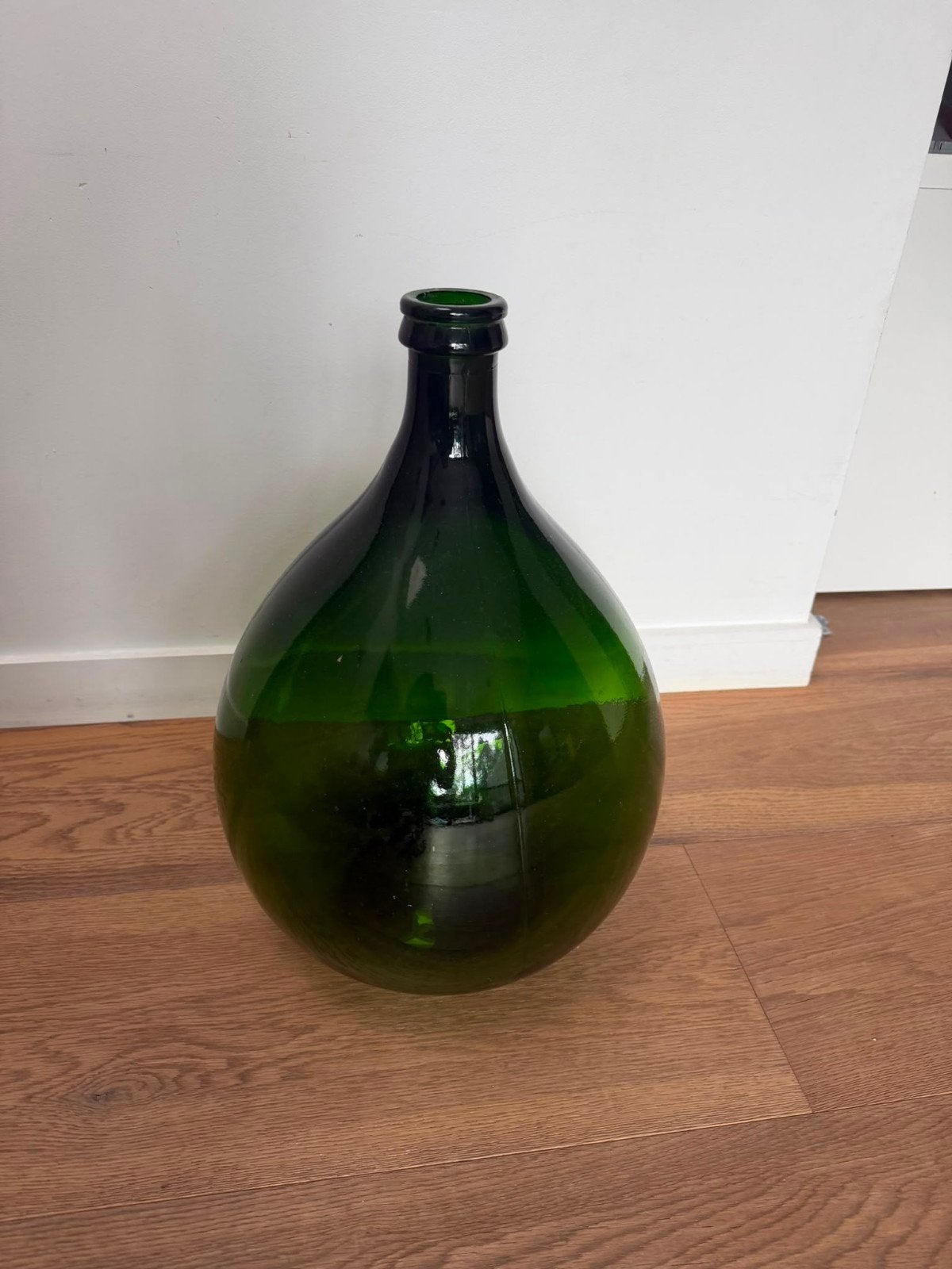 wijn fles groot groen, Maison & Meubles, Accessoires pour la Maison | Vases, Verre, Utilisé, 60 cm, Vert