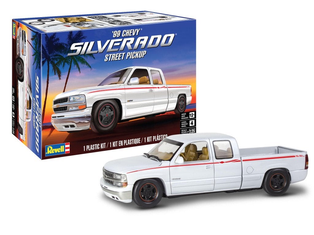 REVELL 14538 1999 Chevy Silverado Street Pickup éch. 1/25, Hobby & Loisirs créatifs, Modélisme | Voitures & Véhicules, Neuf, Enlèvement ou Envoi