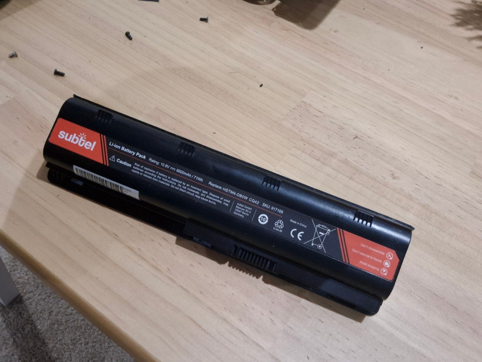Subtel Batterij voor HP pavilion g7, Computers en Software, Ophalen of Verzenden, Zo goed als nieuw, HP