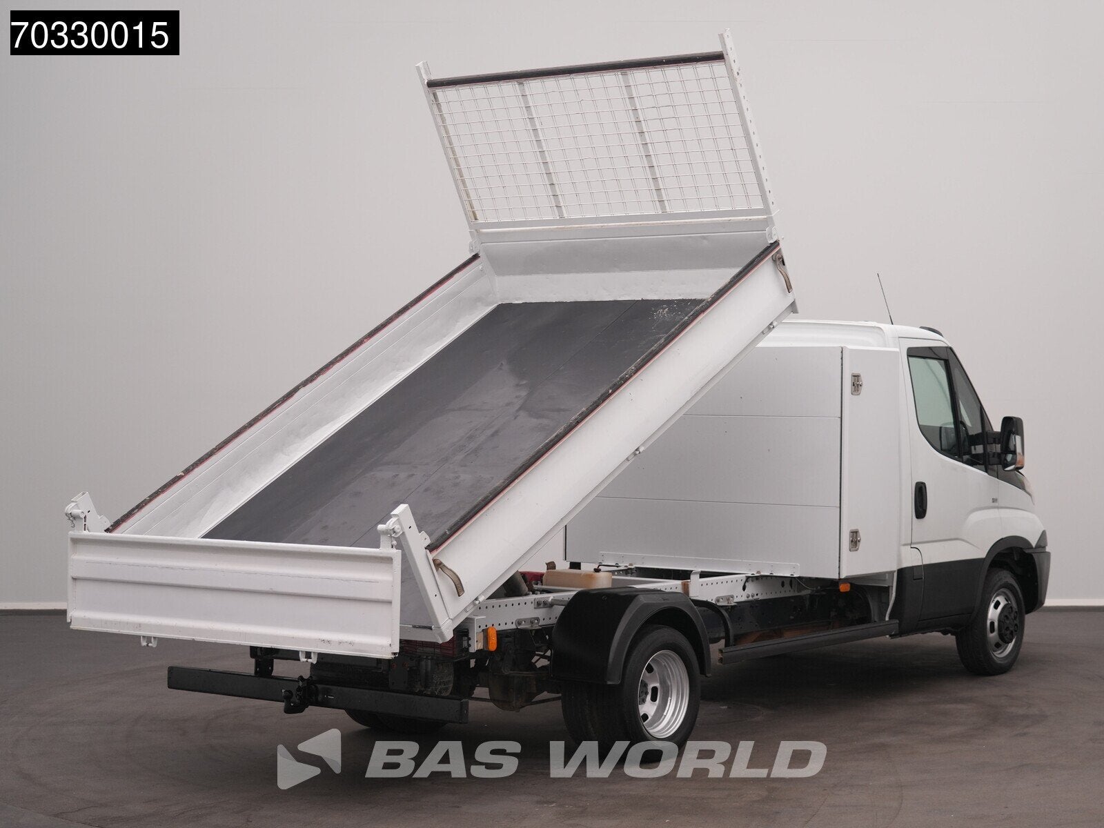 Iveco Daily 35C14 Kipper met Kist Dubbellucht 3,5t Trekhaak, Gebruikt, Euro 6, Iveco, Wit