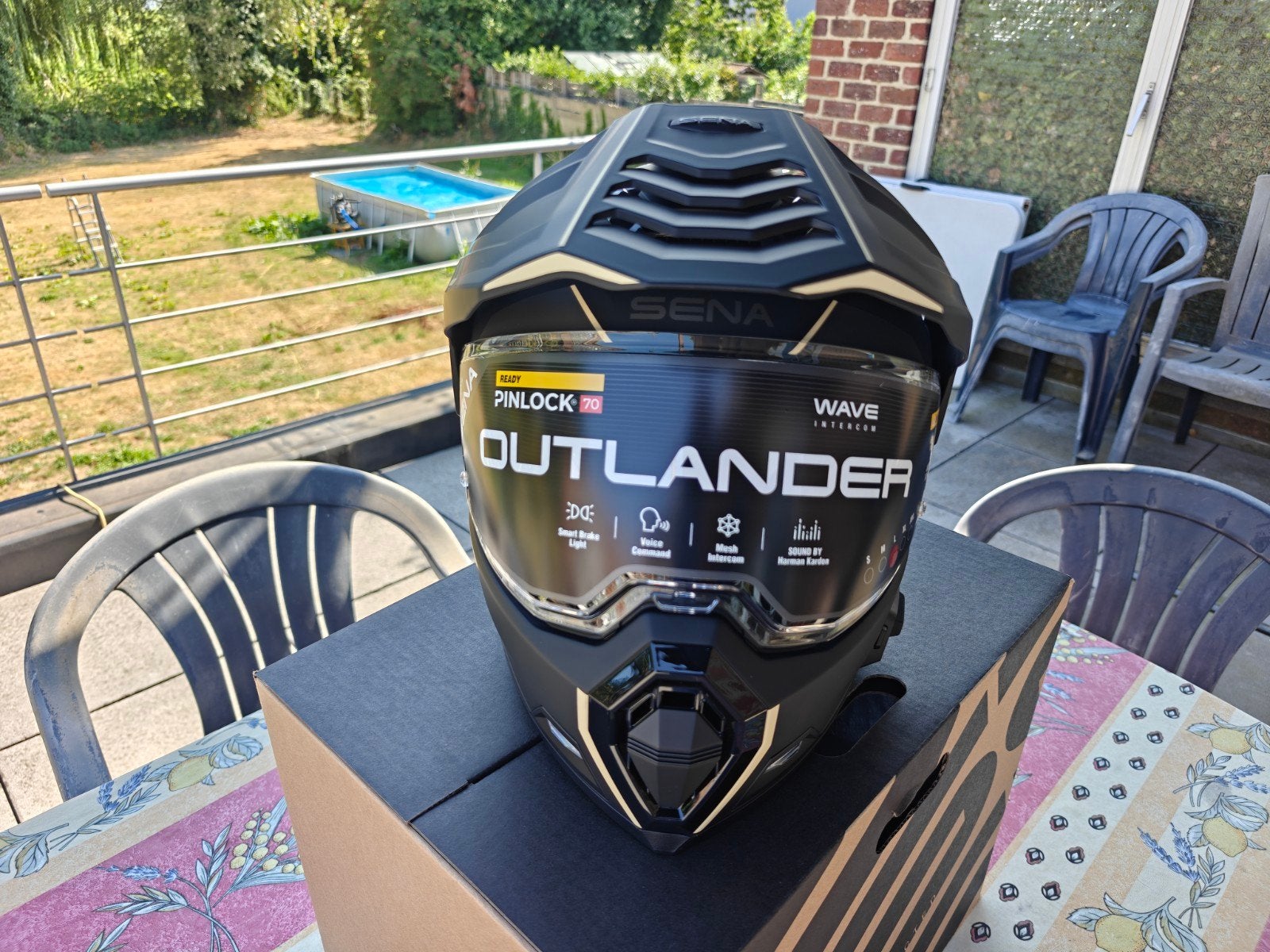 Sena Outlander  Large, Motoren, Kleding | Motorhelmen, Overige merken, Ophalen of Verzenden, Nieuw zonder kaartje, Dames