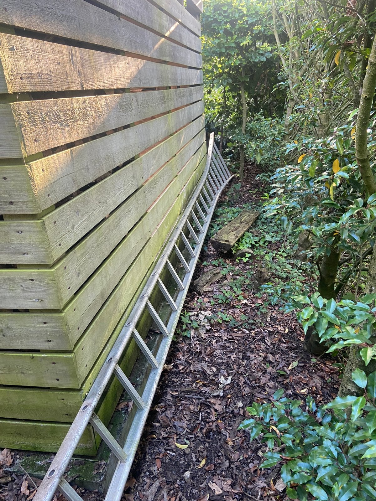 Aluminium ladder 7-8 meter, vaste ladder, niet uitschuifbaar, Doe-het-zelf en Bouw, Ophalen