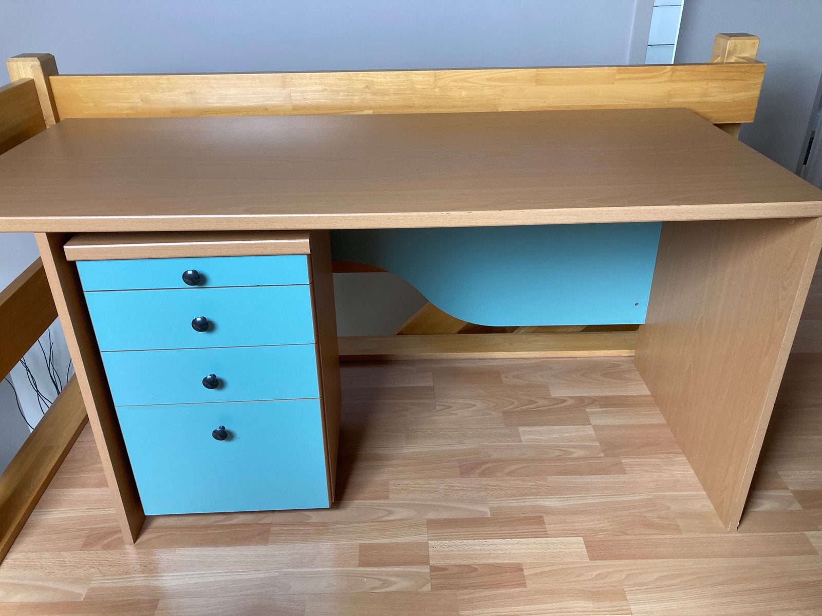 Bureau met ladenkast, 154 cm, Enlèvement, Utilisé, Bureau-armoire combiné