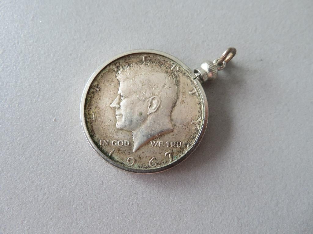 munt Half Dollar 40% zilver Kennedy 1967 USA, Ophalen of Verzenden, Noord-Amerika, Losse munt, Zilver