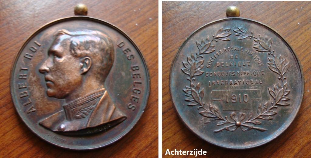 Medaille concours International Hippique Belge 1910, Envoi, Bronze