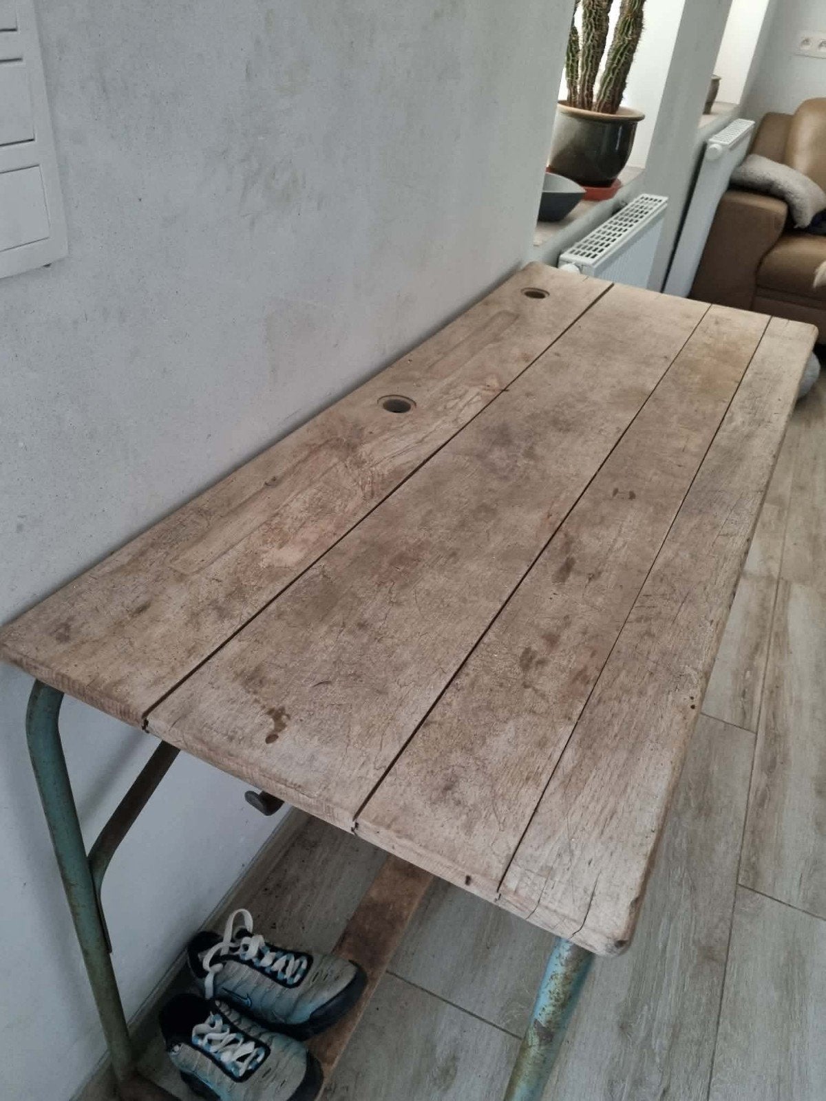 Ancien bureau d écolier vintage, Antiek en Kunst, Antiek | Kantoor en Zakelijk, Ophalen