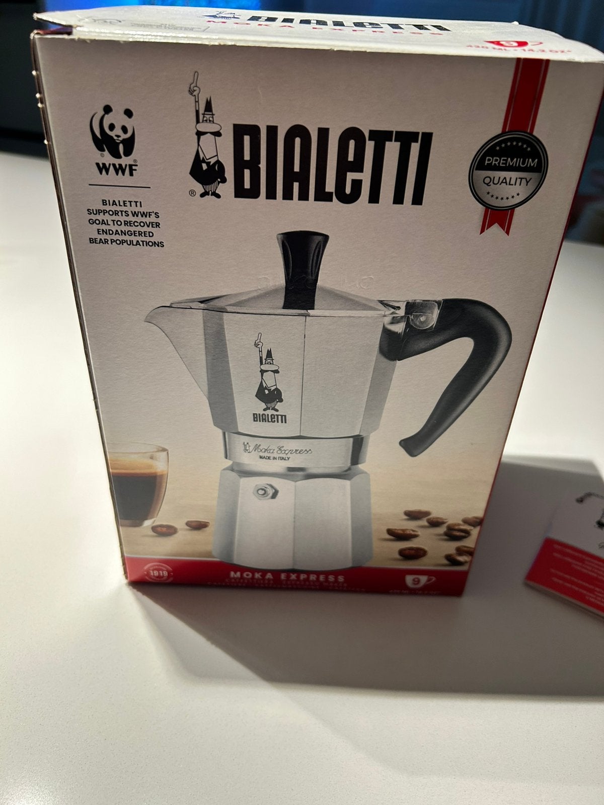 Expresso au moka Bialetti 9 tasses, Café moulu, Machine à espresso, Réservoir d'eau amovible, Enlèvement ou Envoi