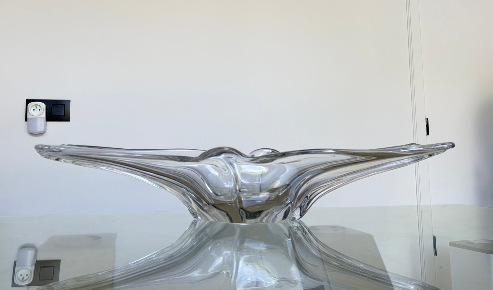 Coupe en verre transparente, Maison & Meubles, Enlèvement, Comme neuf, Transparent, Verre