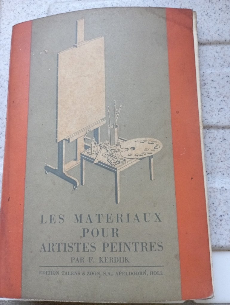 Oud boek Materialen voor schilders Frits Kerdijk, Antiek en Kunst, Ophalen of Verzenden, Frits Kerdijk