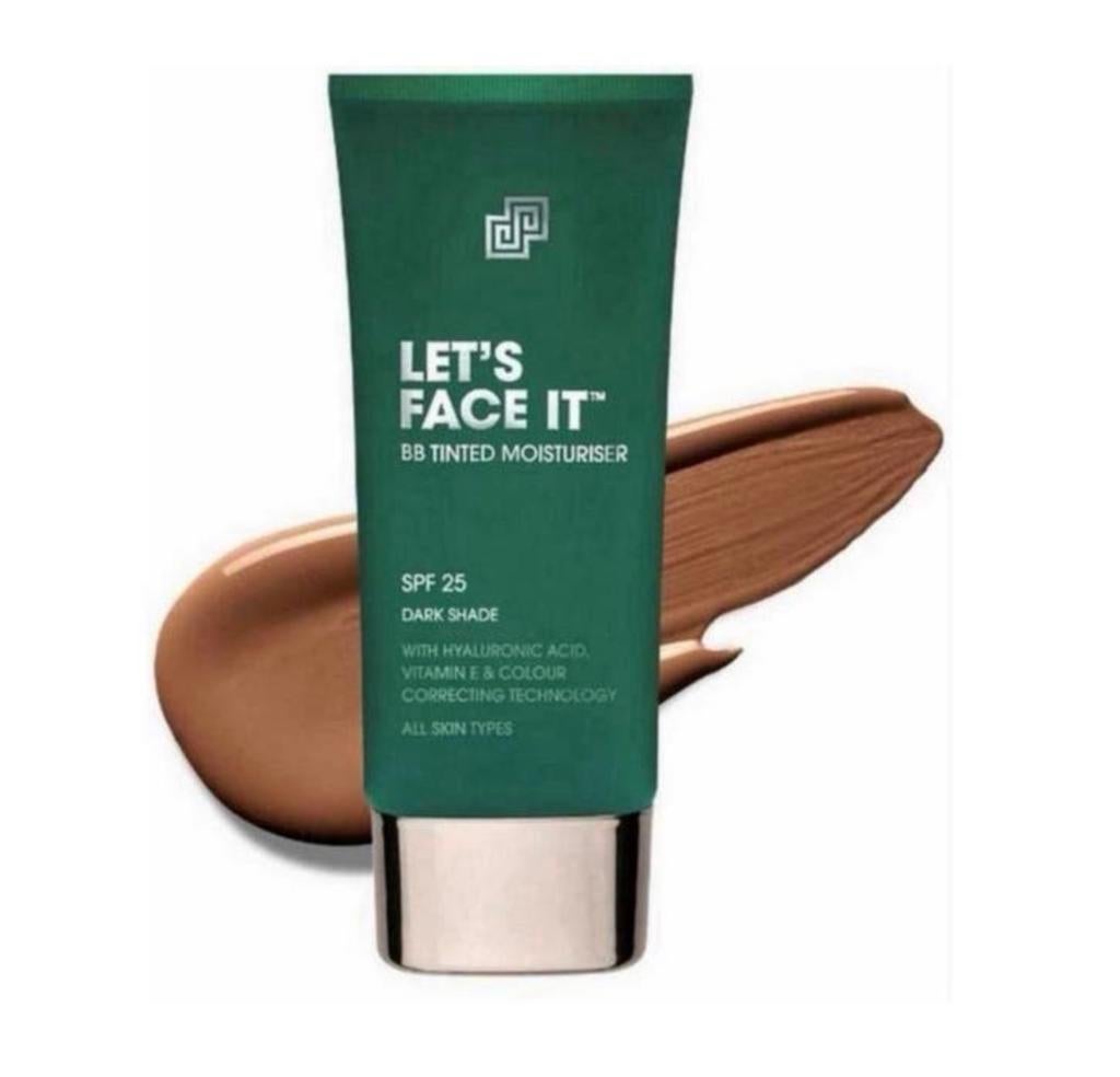 Shakeup Lets Face It BB Crème hydratante teintée foncée 50ml, Enlèvement ou Envoi, Neuf, Brun, Tout le visage