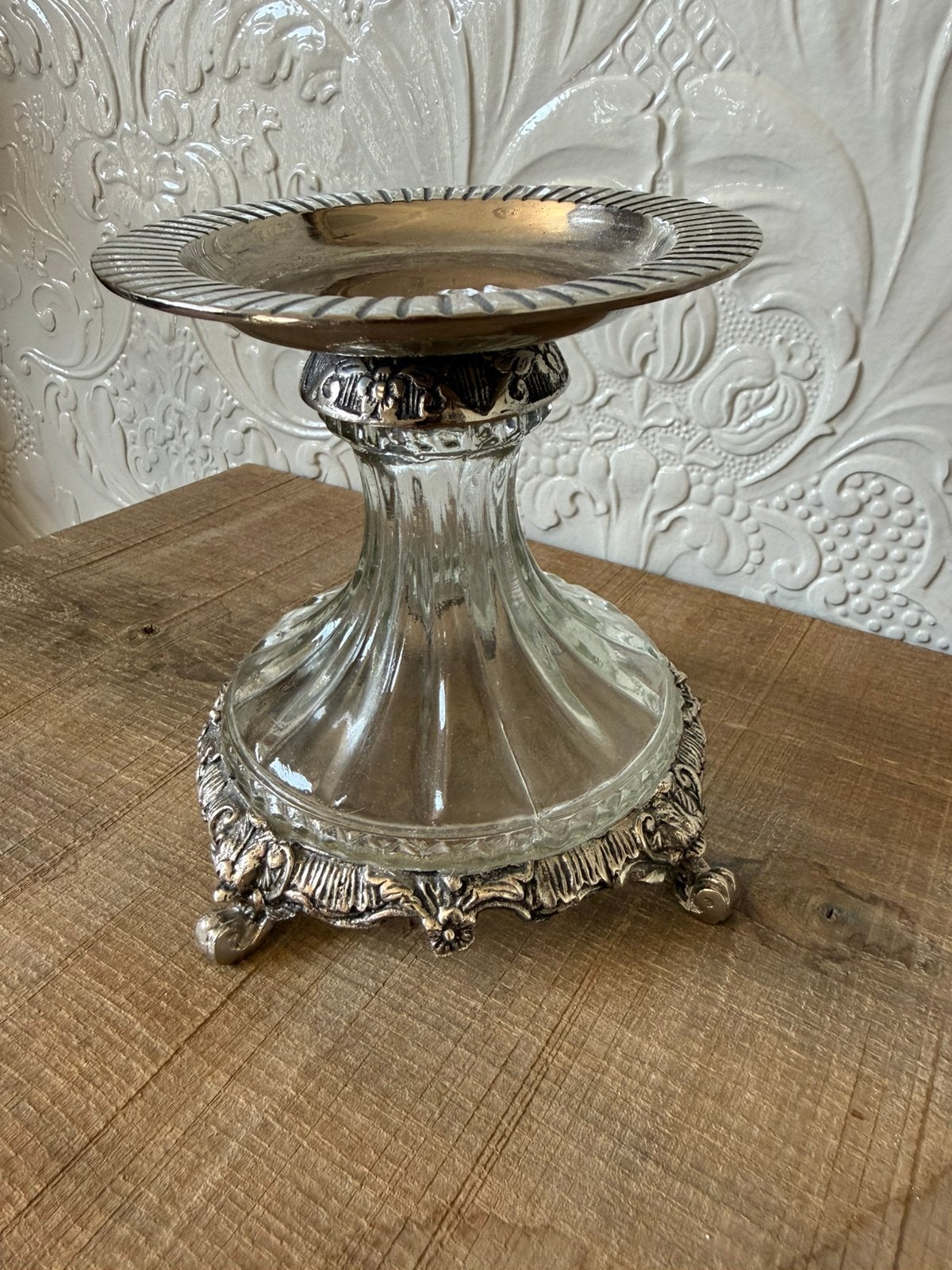 Kaarsenhouder, Enlèvement, Verre