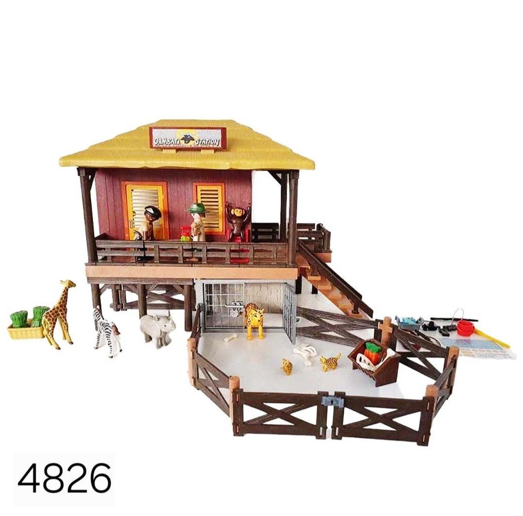 Playmobil Safari verzorgingsstaat 4826, Kinderen en Baby's, Speelgoed | Playmobil, Ophalen, Gebouw, Complete set, Family fun