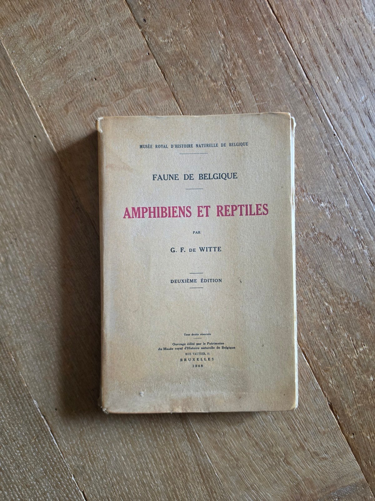 Faune de Belgique - amphibiens et reptiles, Enlèvement