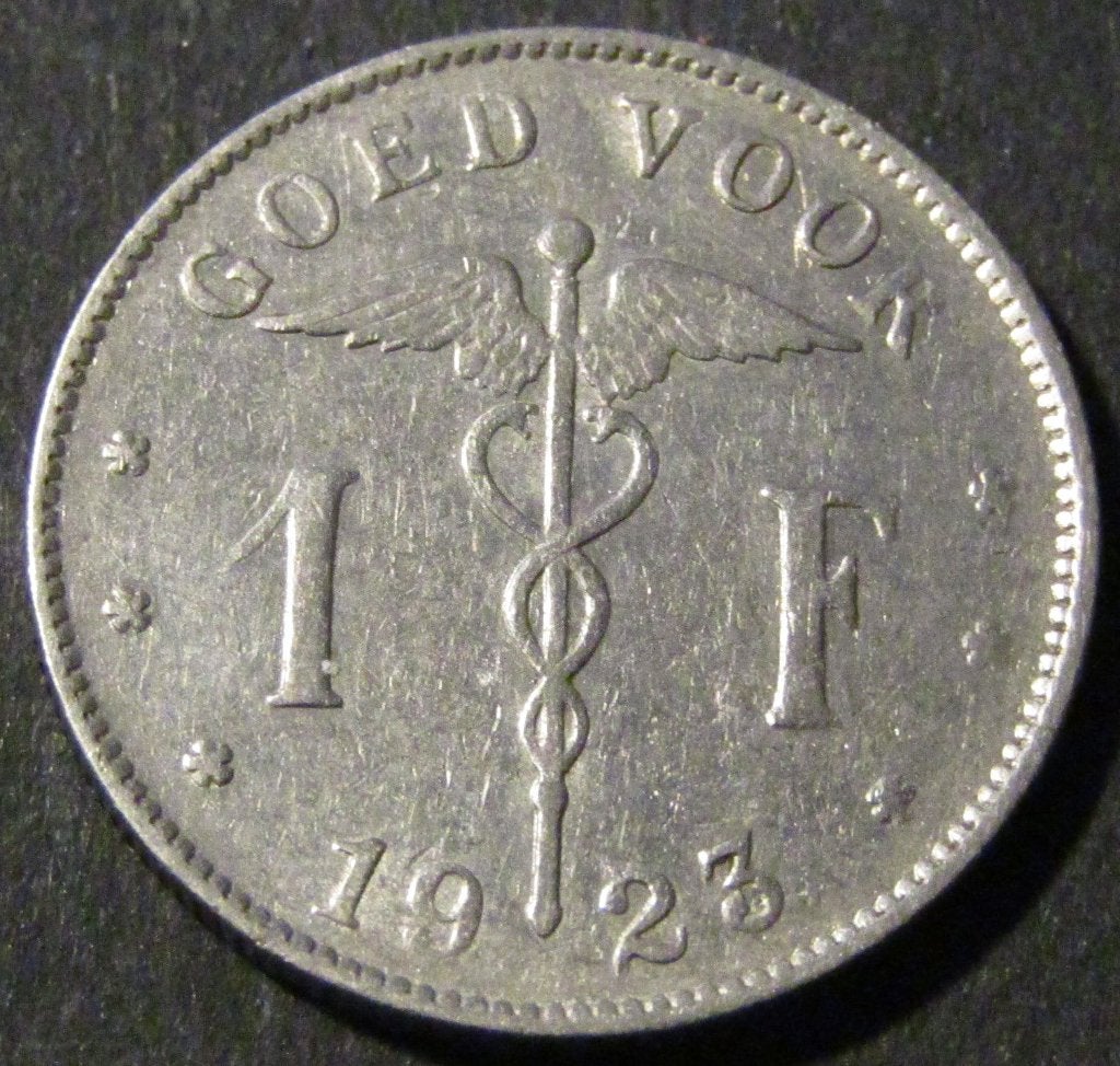 1 franc 1923 - Néerlandais - Albert I, Timbres & Monnaies, Enlèvement ou Envoi, Autre, Monnaie en vrac