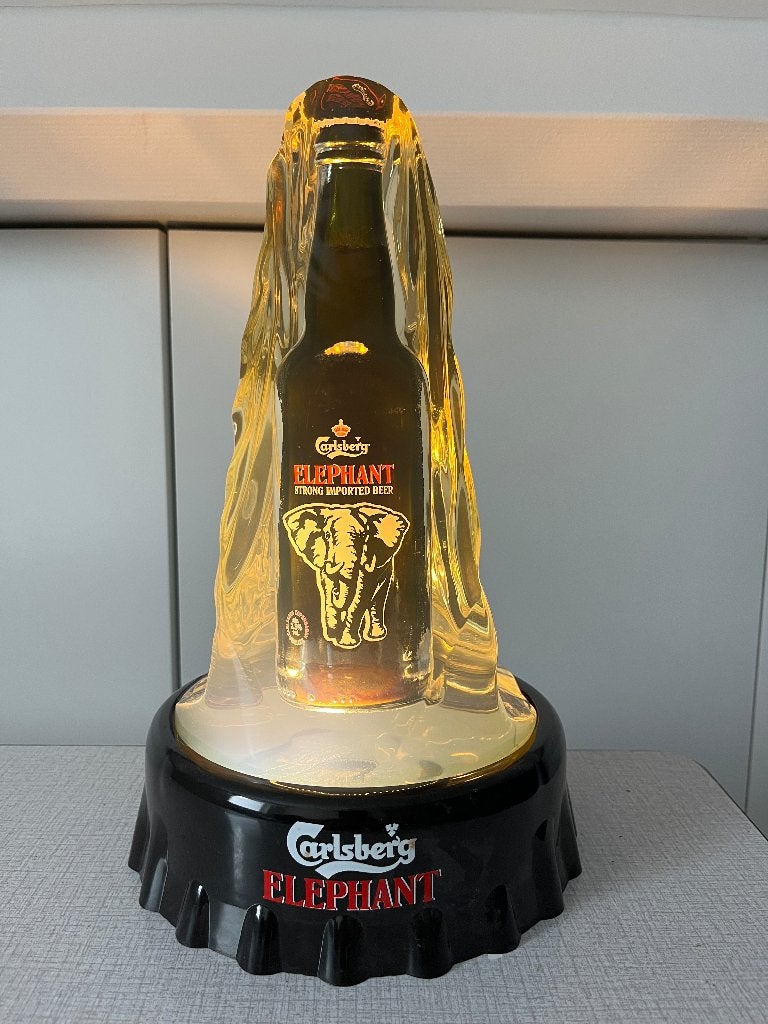 Bierflesje in ijsberg met flesopener, Ophalen, Zo goed als nieuw, Reclamebord, Plaat of Schild, Overige merken