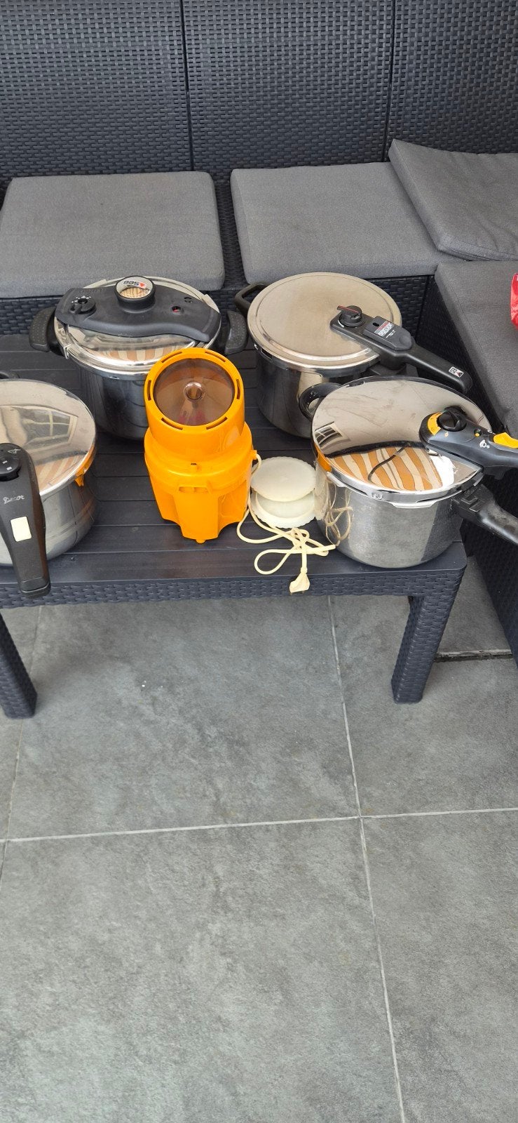 snelkookpan  4 sruks  molinex  mixer  vintage, Huis en Inrichting, Ophalen of Verzenden