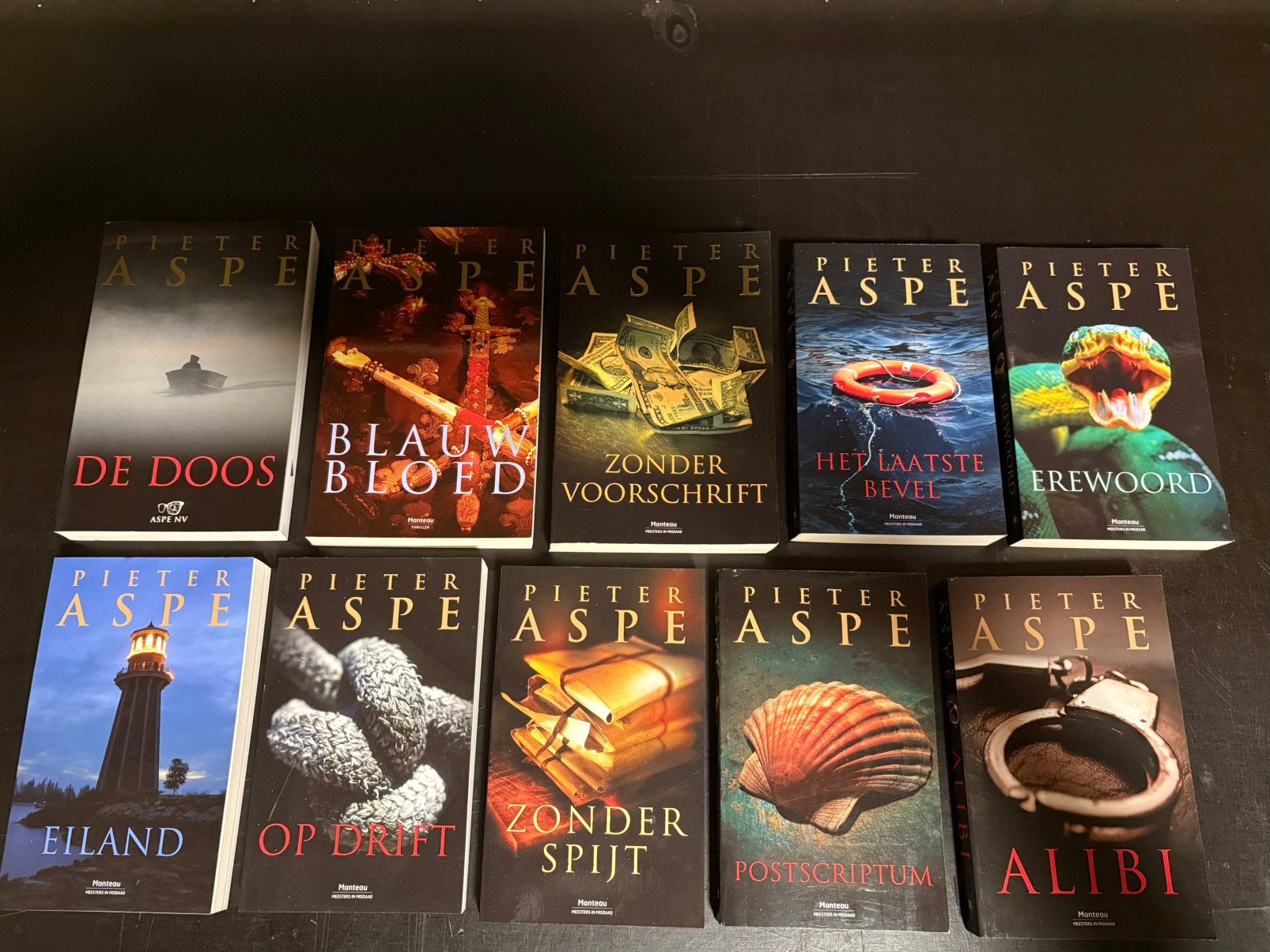 Prachtige verzameling Pieter Aspe – 10 boeken – nieuwstaat, Boeken, Ophalen of Verzenden, Nieuw