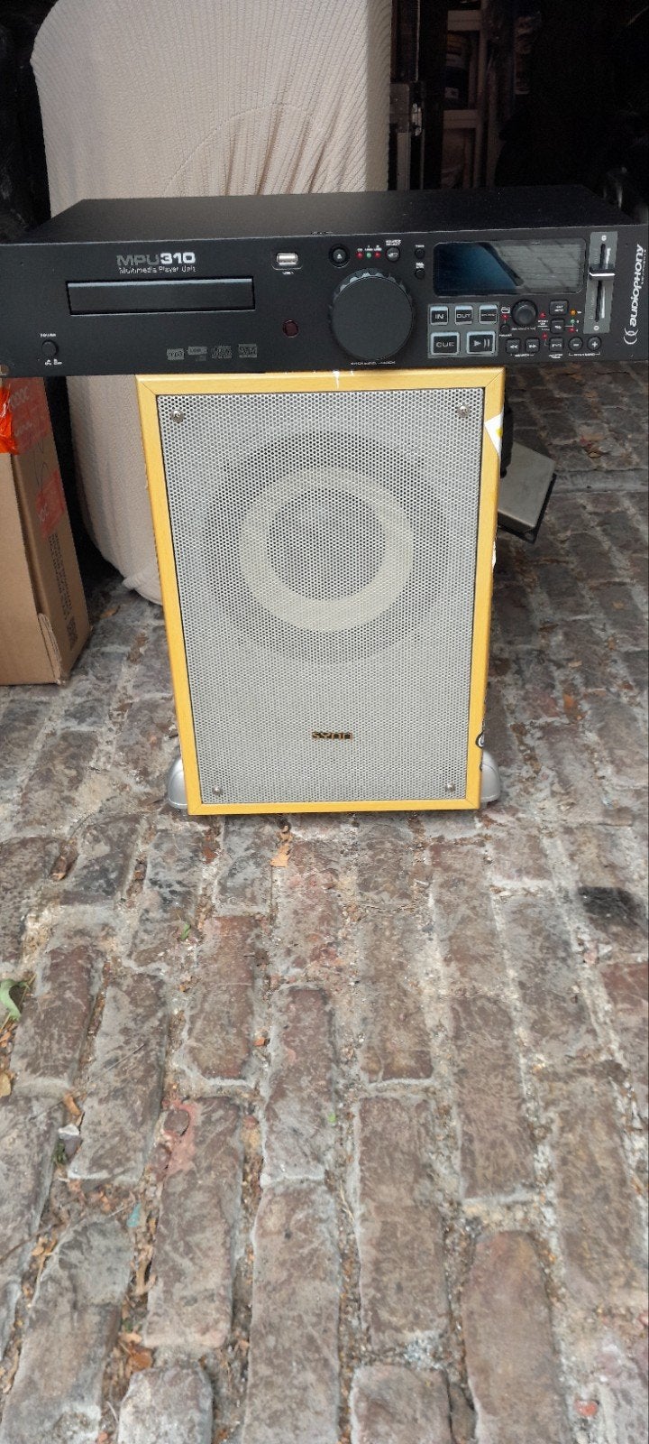 Audiophony media Player en
Active subwoofer, TV, Hi-fi & Vidéo, Lecteurs CD, Enlèvement