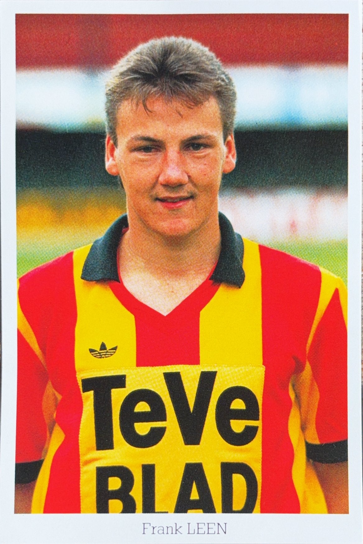 Spelerskaart Frank Leen - KV Mechelen - seizoen 87/88, Verzenden, Zo goed als nieuw, Spelerskaart