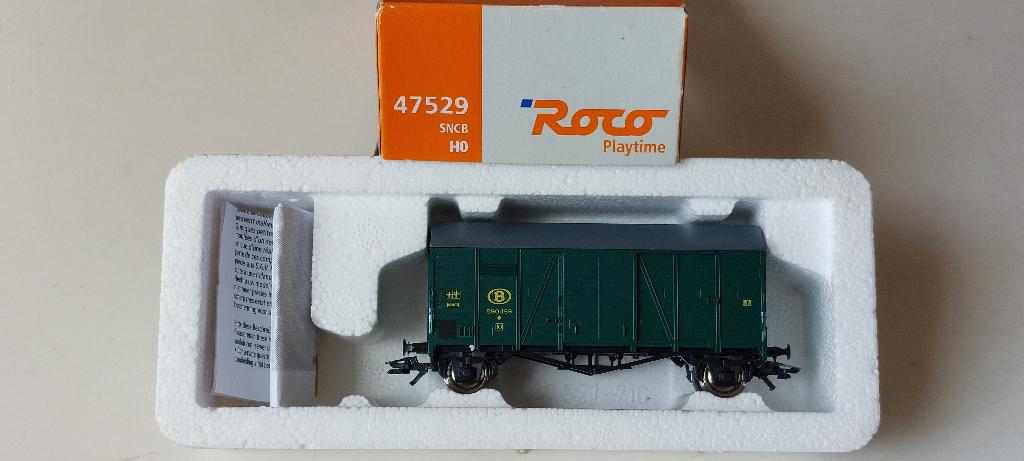 SNCB/NMBS ROCO WAGON COUVERT 280.488*HO*DC N 47529, Neuf, Analogique, Wagon, Roco