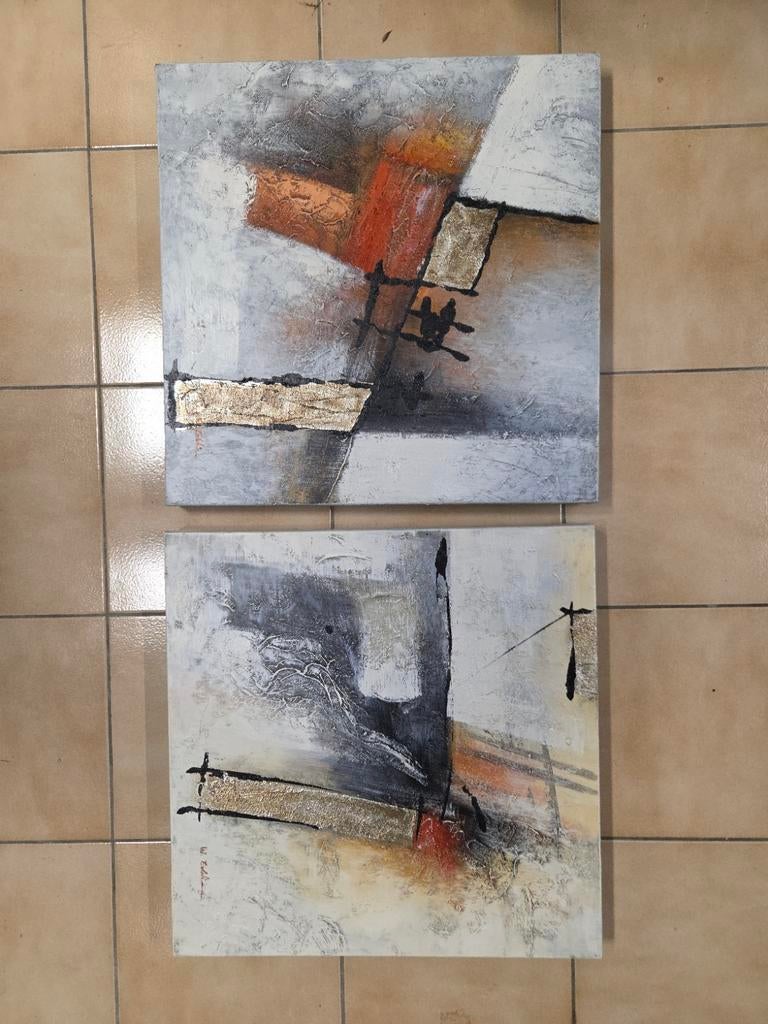 2 schilderijen, Antiek en Kunst, Ophalen