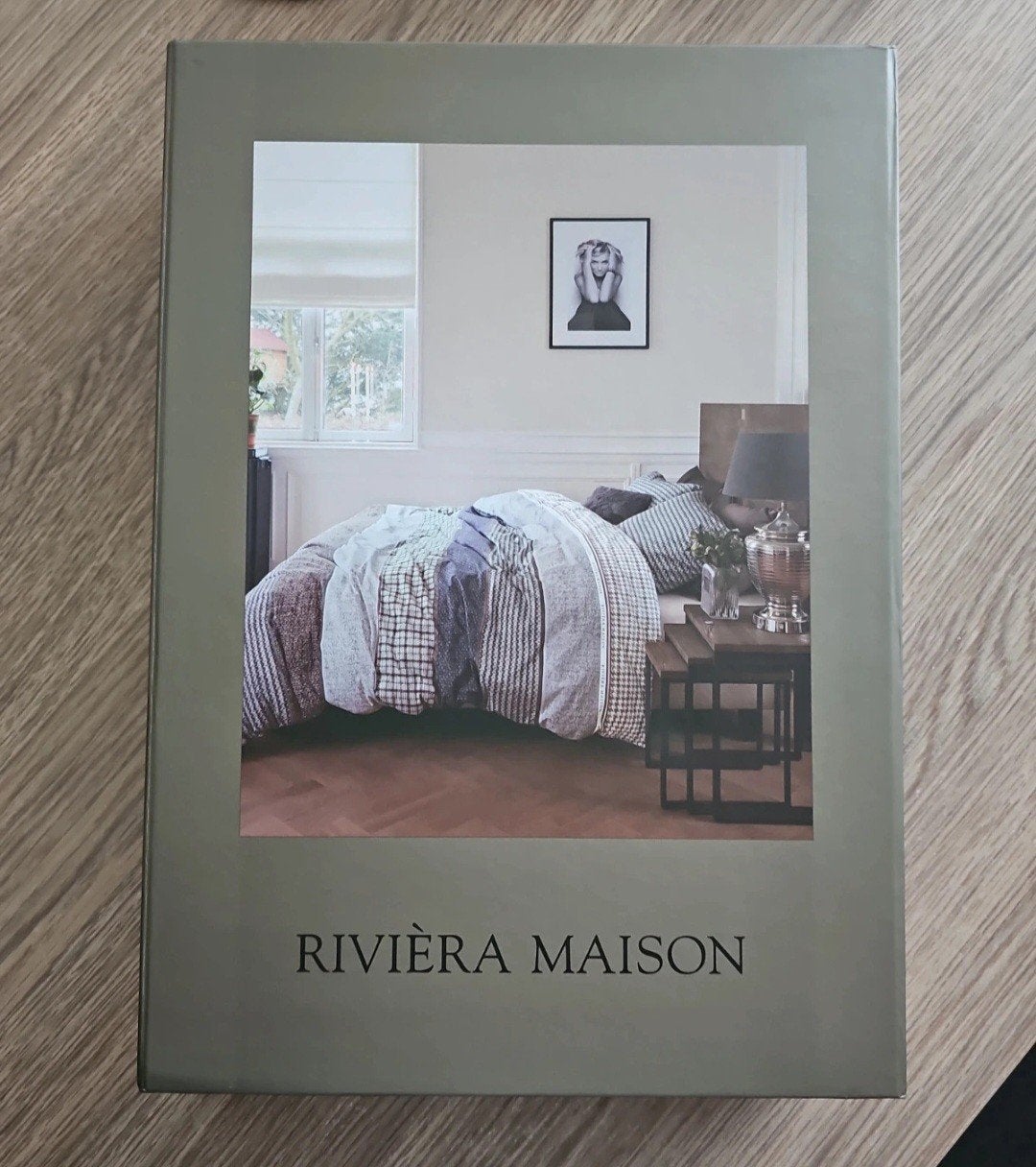 Riviera Maison dekbedovertrek, Ophalen, Eenpersoons, Bruin, Dekbedovertrek