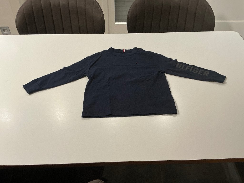 T-shirt met lange mouwen Tommy Hilfiger maat 110, Gebruikt, Ophalen of Verzenden, Tommy Hilfiger, Shirt of Longsleeve