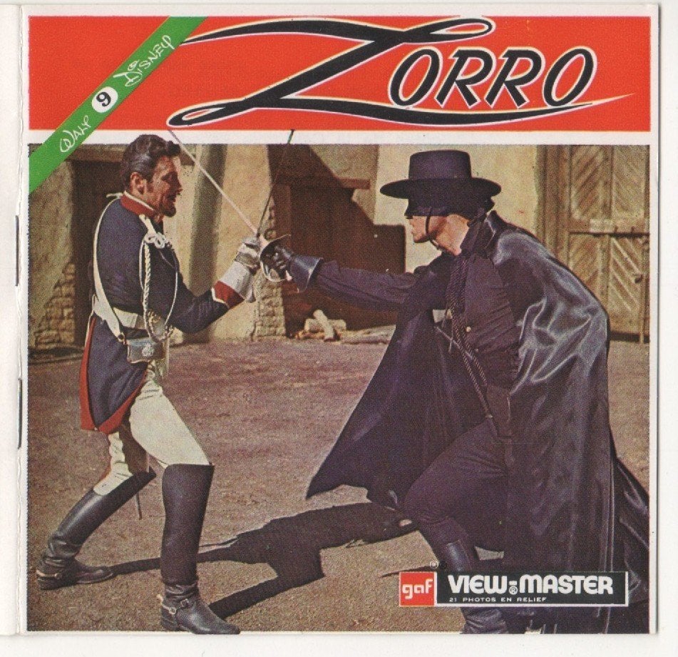 View-master Zorro B 469 Livret en français, Antiquités & Art, Antiquités | Jouets, Enlèvement ou Envoi