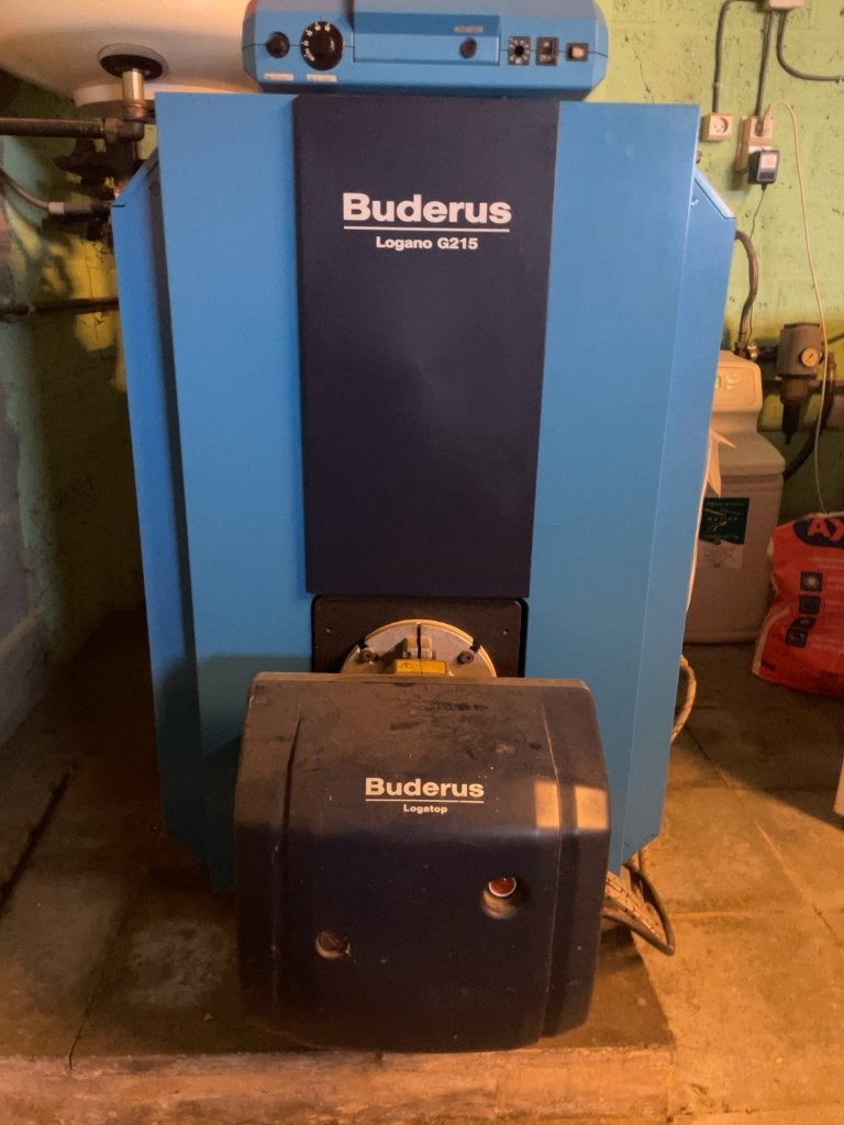 Te koop -  Buderus Logano G215 mazoutketel 39 kW - werkend, Bricolage & Construction, Chauffe-eau & Boilers, Enlèvement, Utilisé