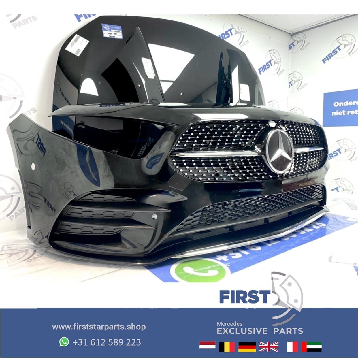 W177 V177 GT A35 AMG LINE VOORKOP KOSMOS ZWART Mercedes A Kl, Auto-onderdelen, Gebruikt, -, Voor, Ophalen of Verzenden