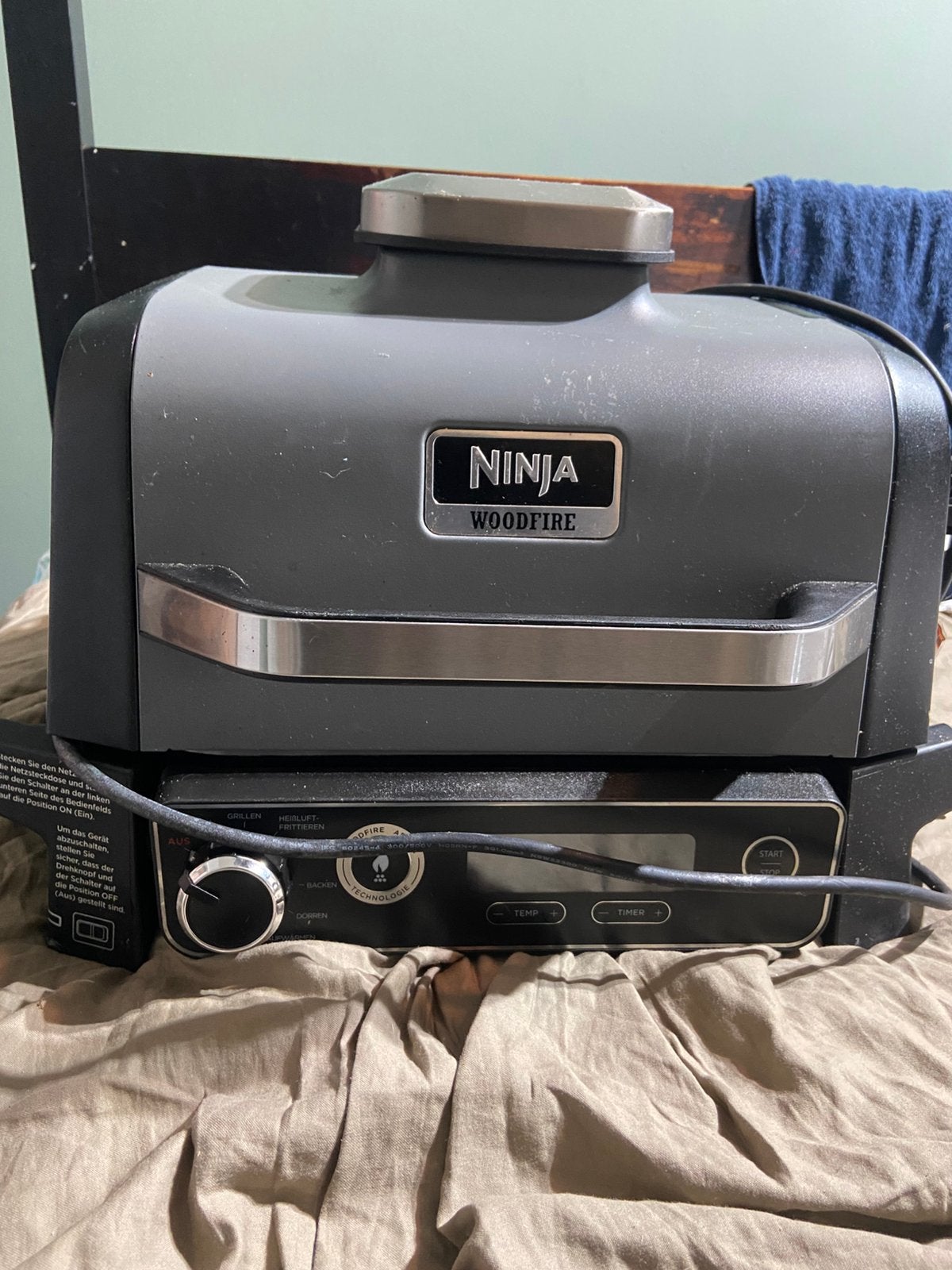 Ninja Woodfire BBQ Smoker 7 verschillende modi, Tuin en Terras, Ophalen, Zo goed als nieuw