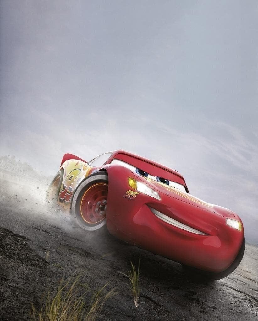 Disney Cars Vlies Behang McQueen 200x250 - Gratis Verzending, Verzenden, Nieuw, Wanddecoratie, Meerkleurig