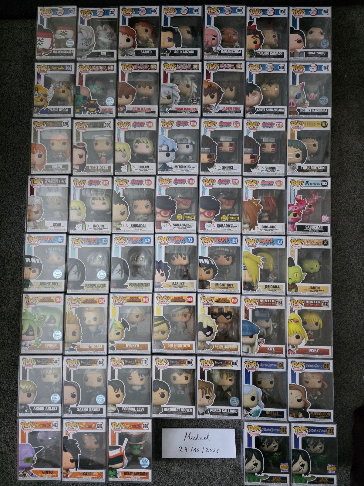 Funko Pops Anime + protector, Ophalen of Verzenden