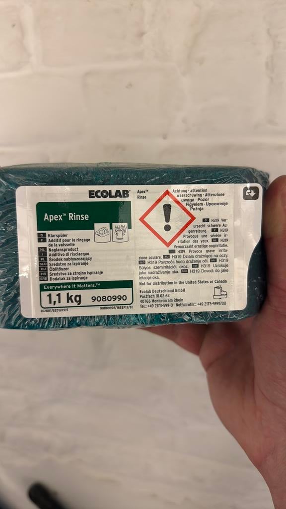 Ecolab détergents et additifs pour lave-vaisselle, Ophalen, Zo goed als nieuw