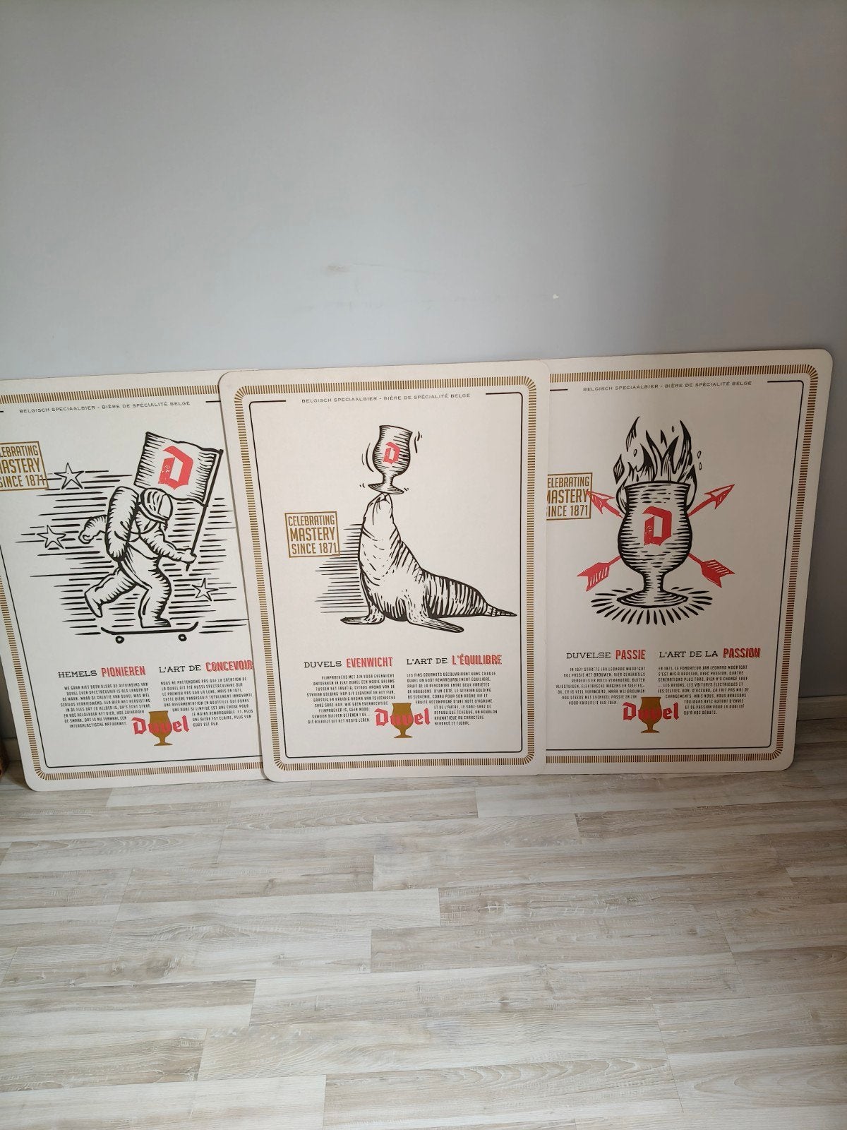 Duvel bier kaarten groot, Enlèvement ou Envoi, Neuf, Panneau publicitaire
