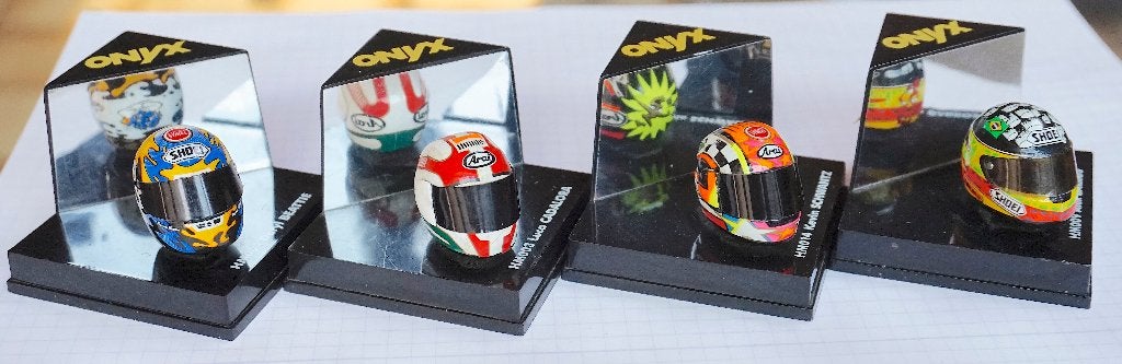 1:12 helmet scale models Arai Shoei 4 X, Ophalen of Verzenden, Integraalhelm, Arai