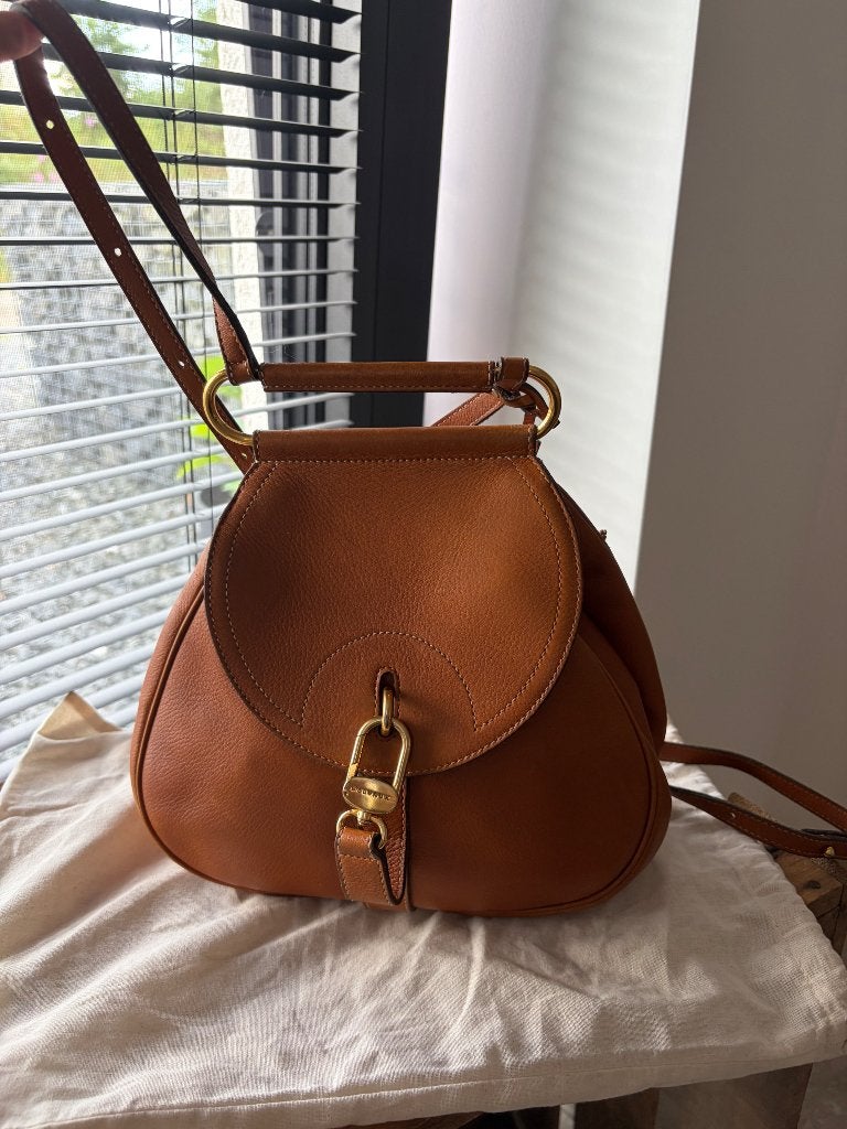 Delvaux Cerceau, Ophalen of Verzenden, Zo goed als nieuw, Bruin, Schoudertasje