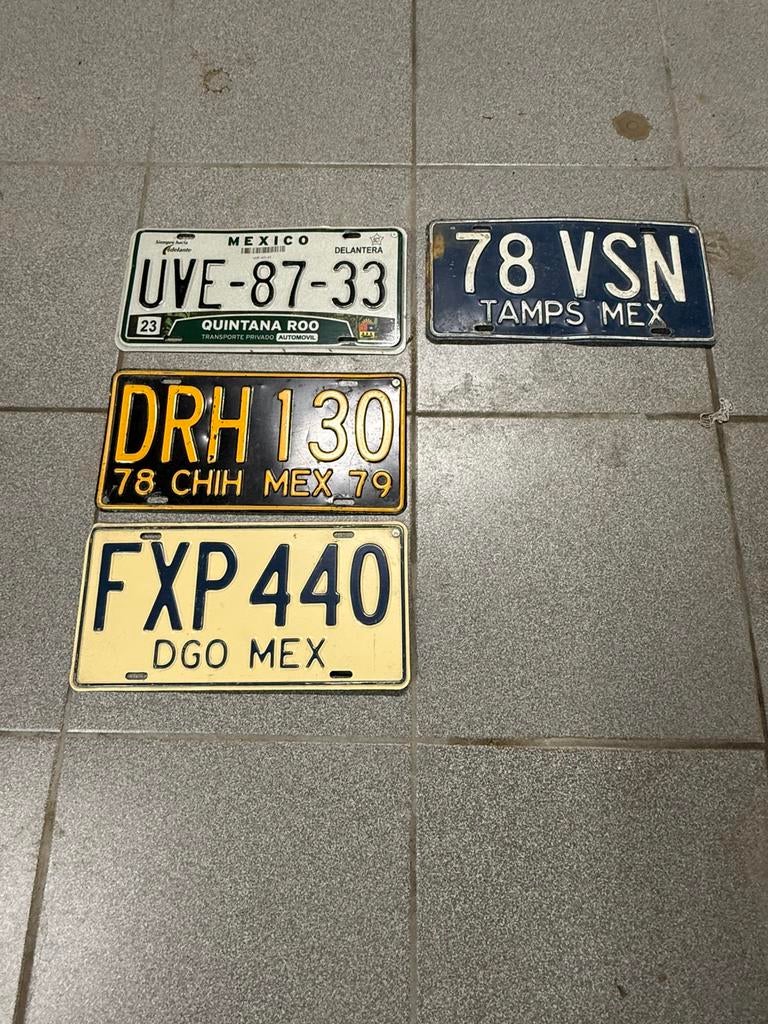 Plaque immatriculation, Enlèvement ou Envoi, Utilisé