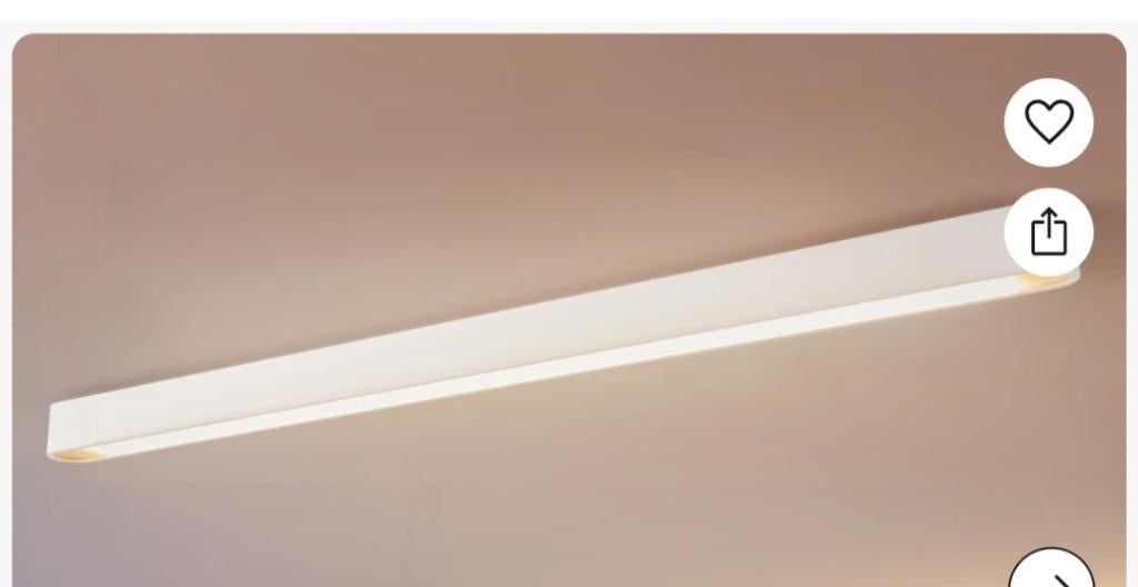 2 witte plafondlampen, Maison & Meubles, Lampes | Plafonniers, Neuf, Enlèvement