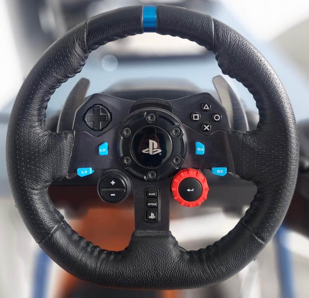 Logitech, G29 volant de course + levier de vitesse., Enlèvement ou Envoi, Comme neuf, Volant ou Pédales, PlayStation 3