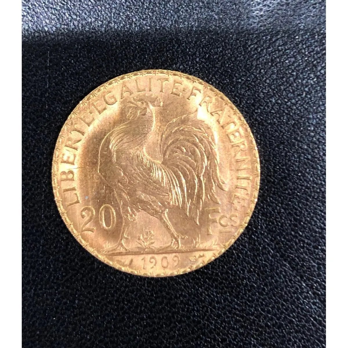 20 Francs of Cockerel Marianne 1909, Postzegels en Munten, Edelmetalen en Baren, Ophalen of Verzenden, Goud