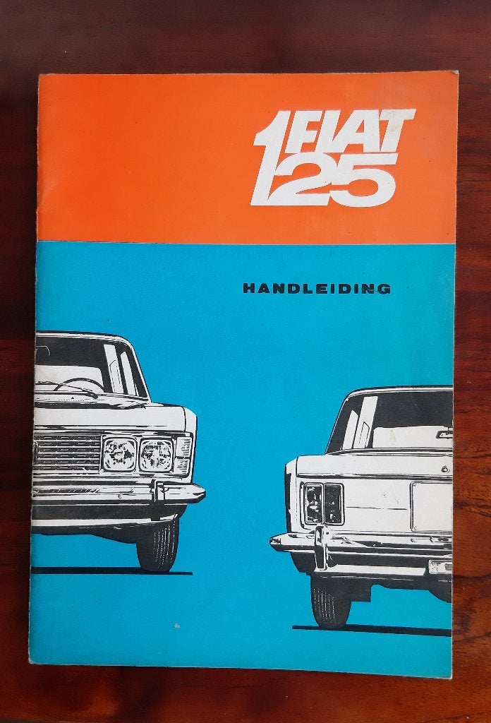 Fiat 125 handleiding 2e druk 1968, Ophalen of Verzenden