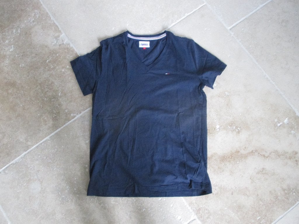 shirt heren Tommy Hilfiger L, Ophalen, Maat 52/54 (L), Blauw, Zo goed als nieuw