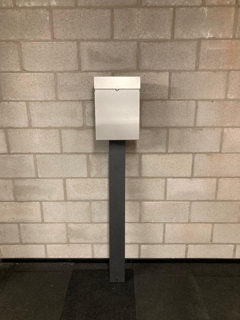 Inox brievenbus, Tuin en Terras, Ophalen, Nieuw, Inox, Staande brievenbus