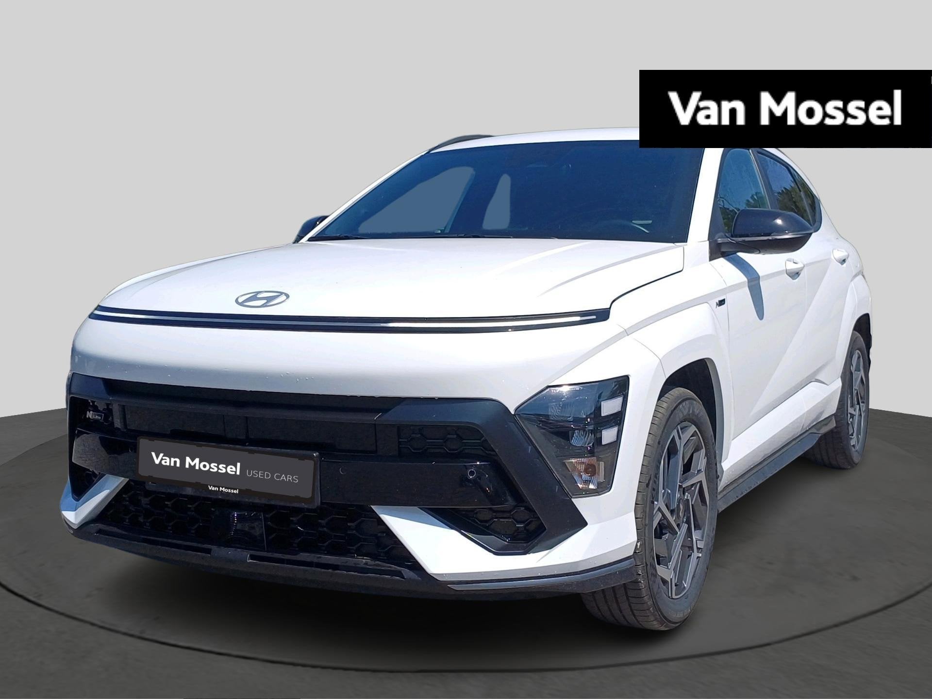 Hyundai Kona 1.6 GDi Hybrid Feel N-Line 6-DCT, Auto's, Stof, Gebruikt, Zwart, 4 cilinders