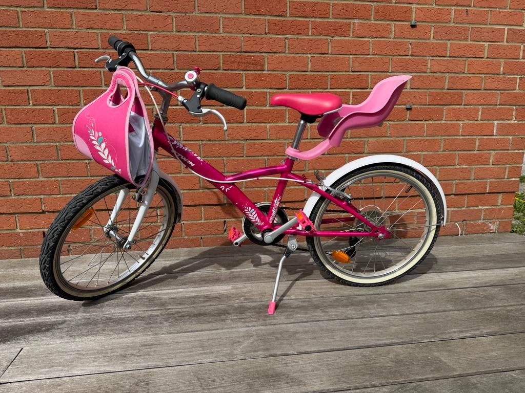 Vélo fille rose 20 pouces 5-9 ans, Vélos & Vélomoteurs, Enlèvement, Comme neuf, 20 pouces