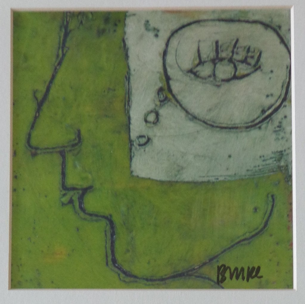 BRIGITTE MC REYNOLDS / GEZICHT / KLEUROFFSET / 51x41cm / SIG, Antiquités & Art, Art | Lithographies & Sérigraphies, Signé, Enlèvement ou Envoi