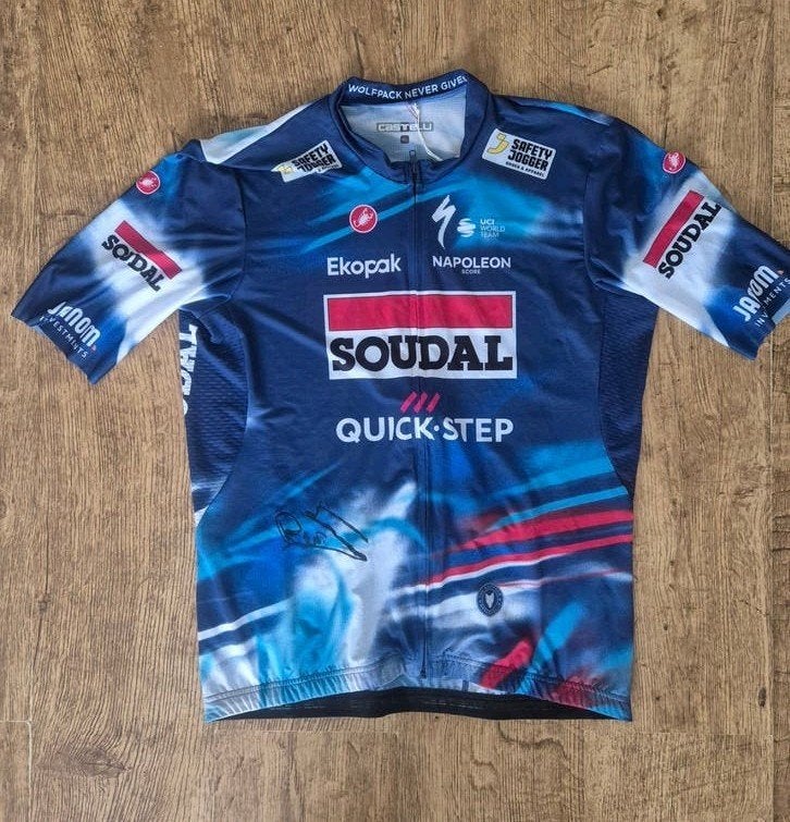 Gesigneerd truitje Remco Evenepoel – Goed doel, Fietsen en Brommers, Ophalen of Verzenden, Nieuw, XL