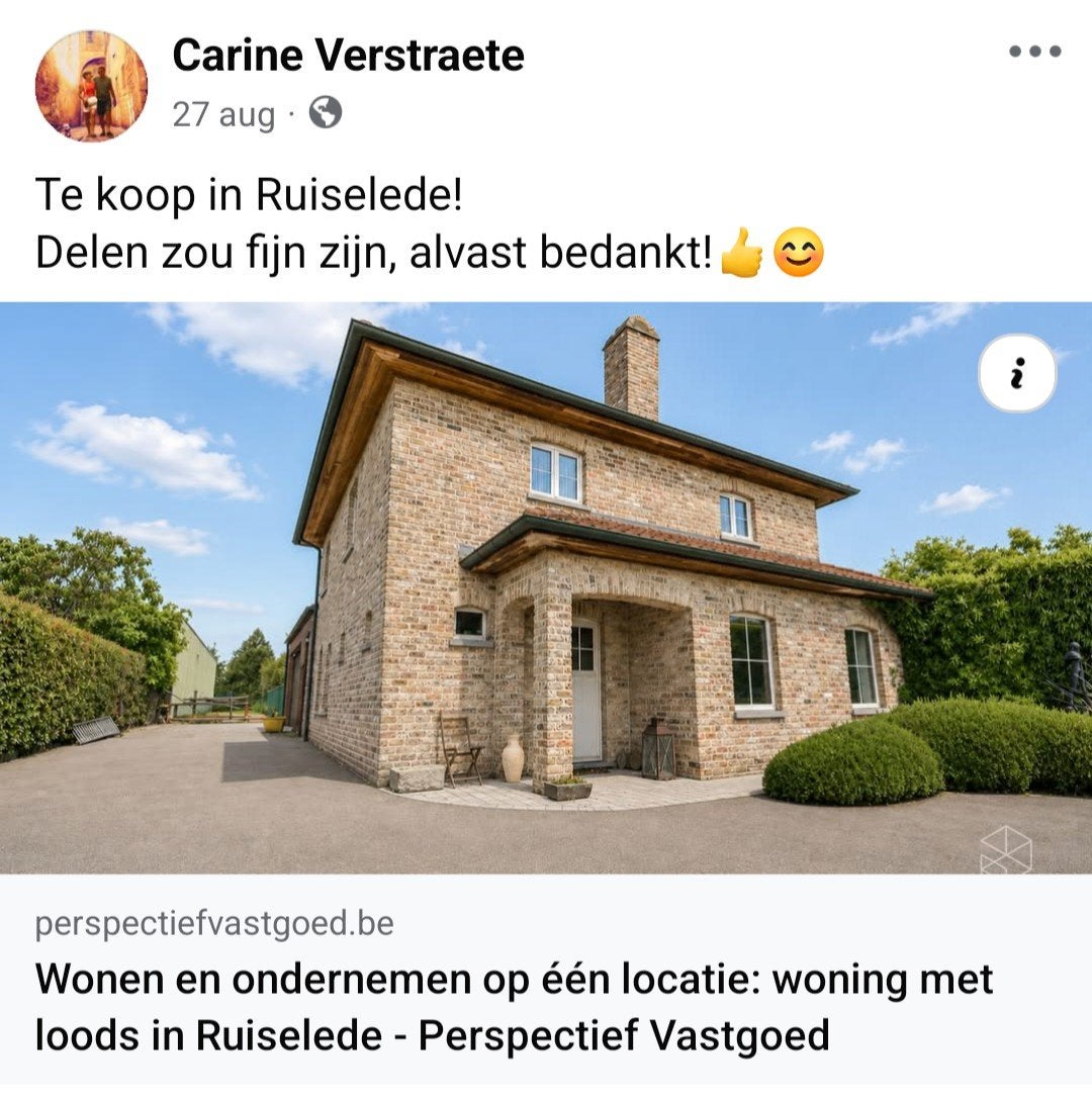 Bedrijf te koop Ruiselede, Woning met bedrijfsruimte, Ruiselede  wingene, 3 kamers