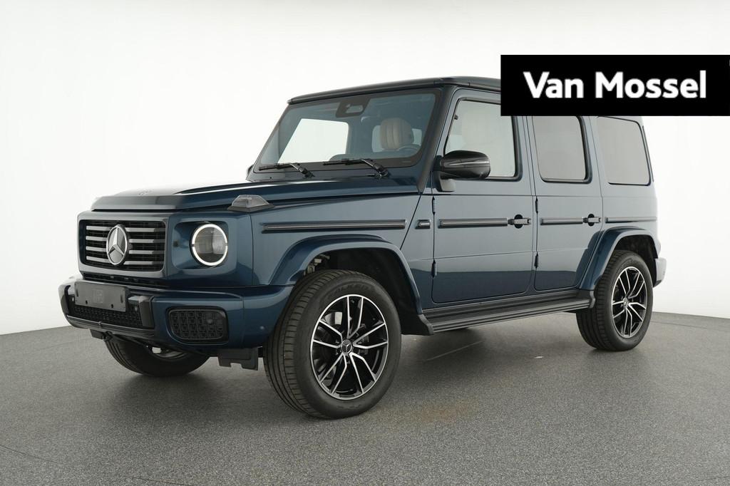 Mercedes-Benz G 500 AMG Line + MANUFAKTUR + BURMESTER + TREK, Auto's, Mercedes-Benz, Automaat, Gebruikt, Blauw, https://public.car-pass.be/vhr/42525e9a-4bb9-44fe-8217-5f937f1c1f3b